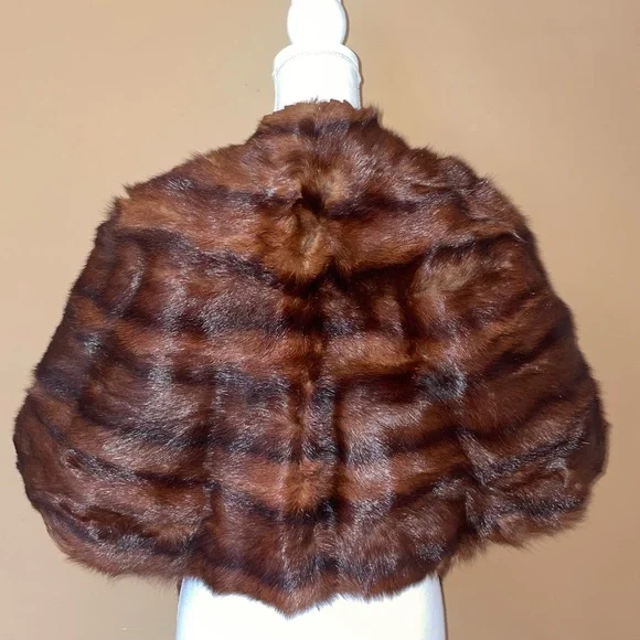 Genuine Mink Fur Stole Vintage
